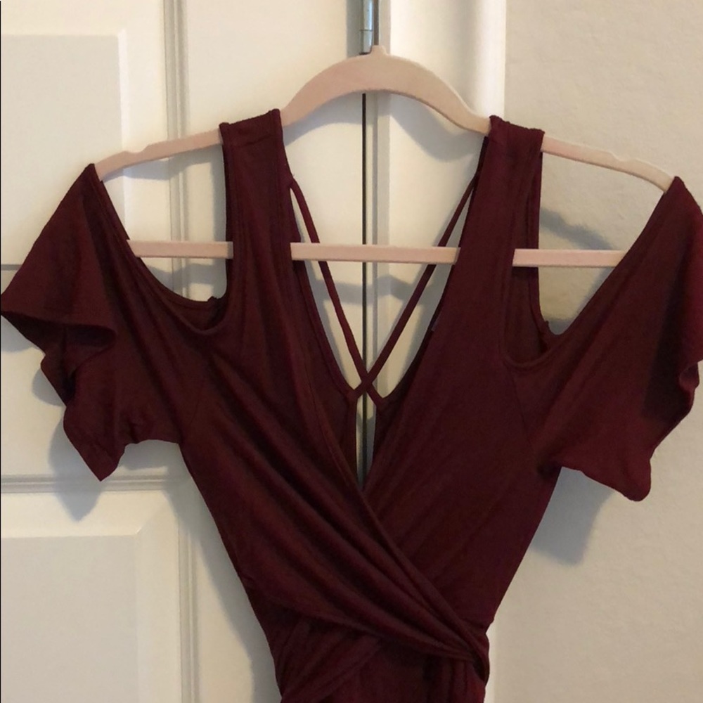 Cold shoulder dress